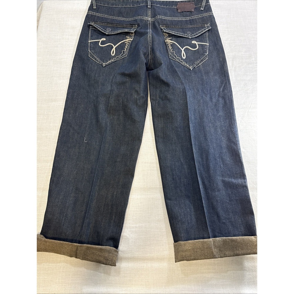 Ecko Unltd Jeans Mens 38x33 Blue Baggy Wide Leg Hip Hop‎ Y2K Denim 2000 - Picture 2 of 14